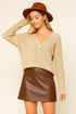 COZY FRONT BUTTON SWEATER